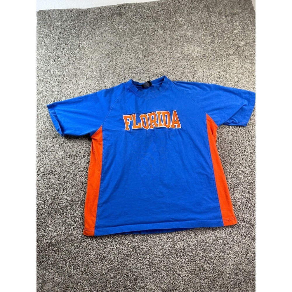Florida Gators Shirt Mens Extra Large Blue Orange Casual Short Sleeve KA - Picture 2 of 9